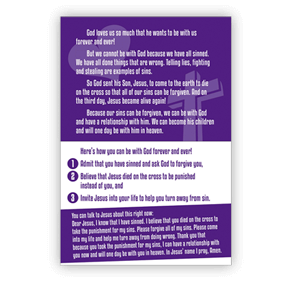 bible tract john316 4501descriptionf