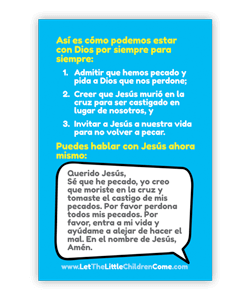 salvation bracelet spanish instructions back